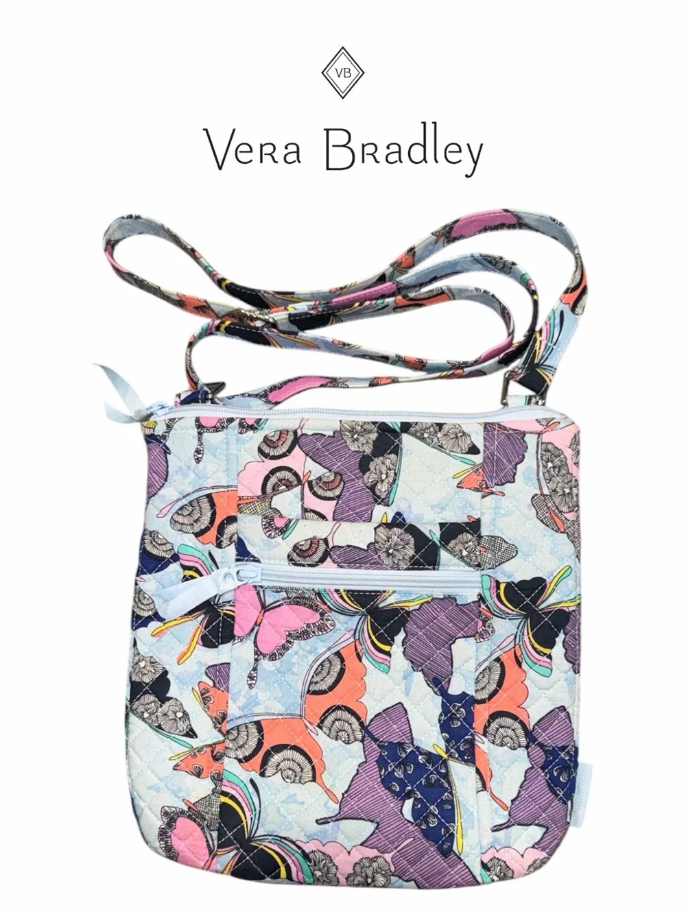 Vera Bradley‎ Little Hipster Butterfly By Crossbody Bag